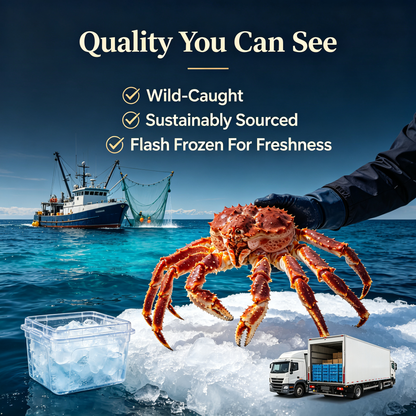 Jumbo Alaskan King Crab Legs | Thick, Sweet & Succulent Meat