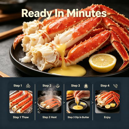 Jumbo Alaskan King Crab Legs | Thick, Sweet & Succulent Meat