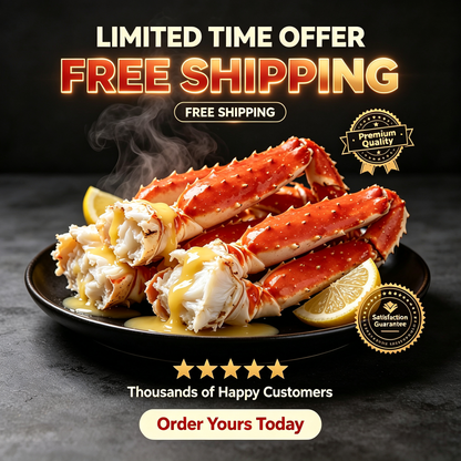 Jumbo Alaskan King Crab Legs | Thick, Sweet & Succulent Meat