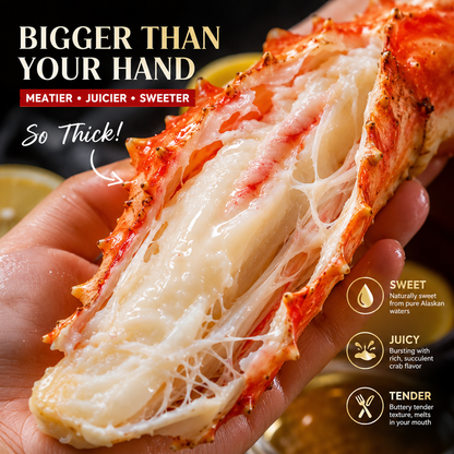 Premium Alaskan King Crab Legs | Shipped with Dry Ice | Fresh From Ocean to Table
