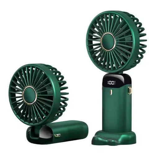 Lightweight Handheld Portable Mini Fan Integrated With Adjustable Mobile Phone Bracket