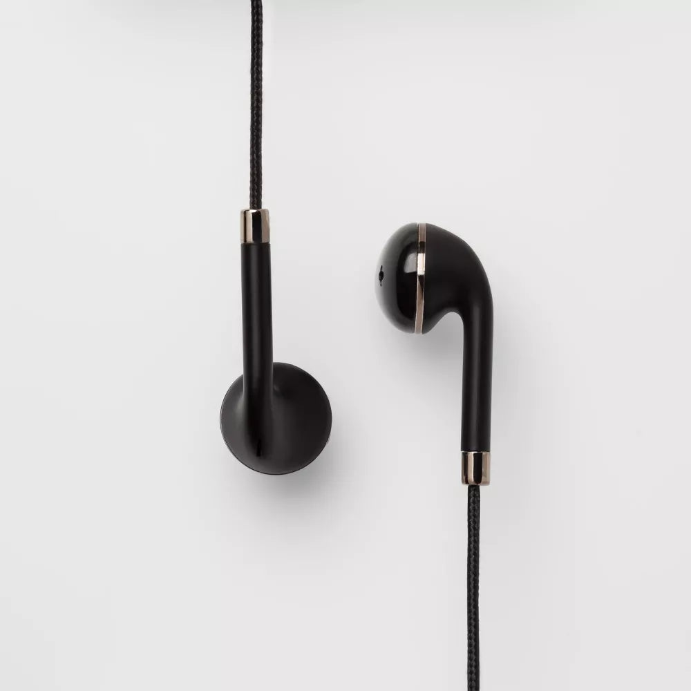 3.5mm Plug‑and‑Play In‑Ear Wired Earbuds With Call Microphone & Anti‑Tangling Cord